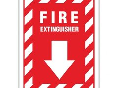 FIRE EXTINGUISHER SIGN AND LABELS